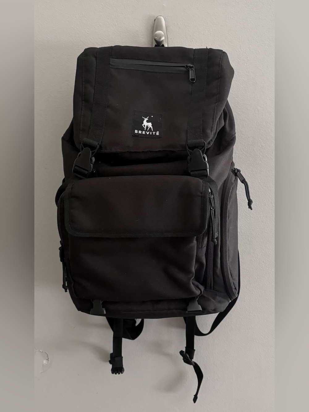Brevite Camera Backpack Rucksack In Black - Picture 2 of 6